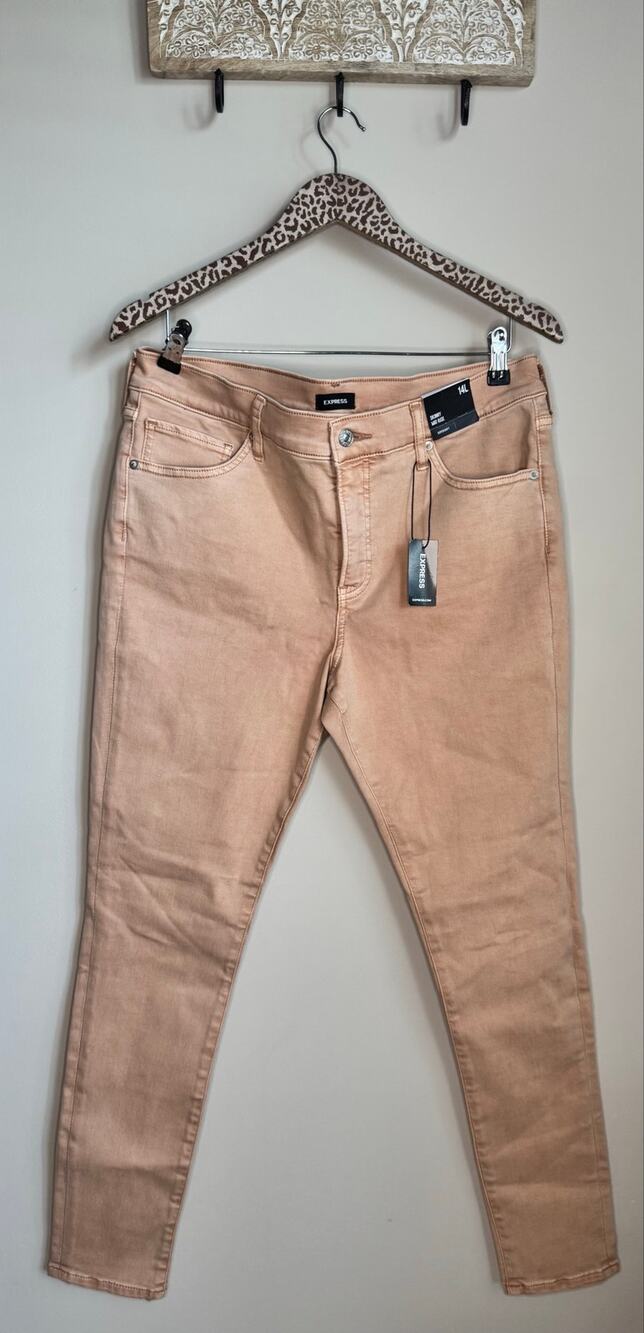 Express Skinny Mid Rise Jeans sz 14L